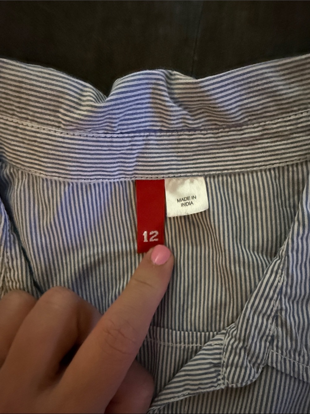 H&M Blue and White Striped Shirt Dress - Picture 2 of 3
